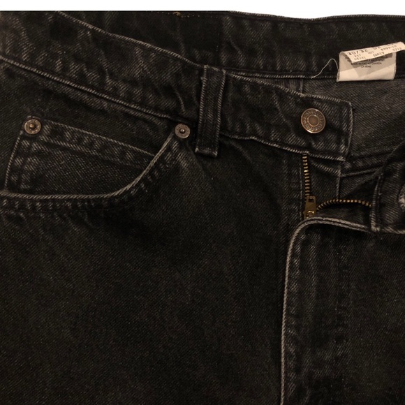Vintage 90s Levi’s Orange Tab Straight Leg 619 Black Jeans- Size 26/27 - Picture 4 of 11
